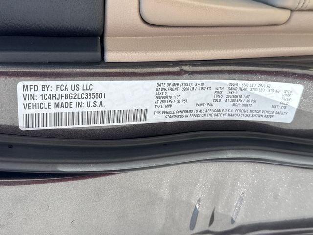 used 2020 Jeep Grand Cherokee car, priced at $23,968