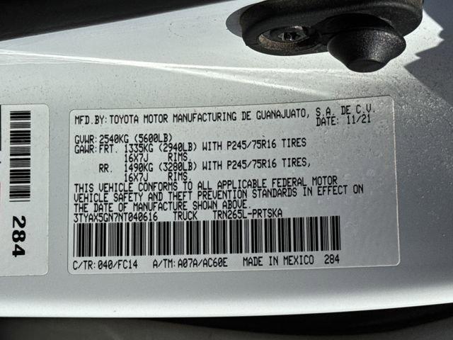 used 2022 Toyota Tacoma car, priced at $33,995