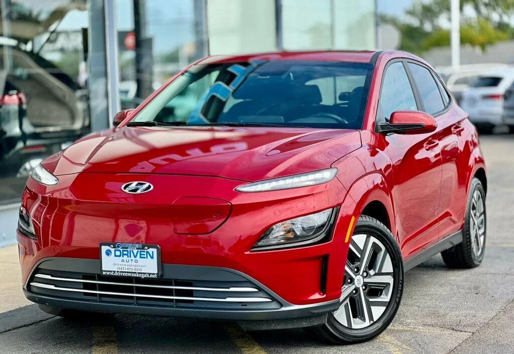 used 2022 Hyundai Kona EV car, priced at $19,500
