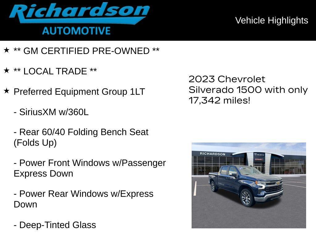 used 2023 Chevrolet Silverado 1500 car, priced at $39,676