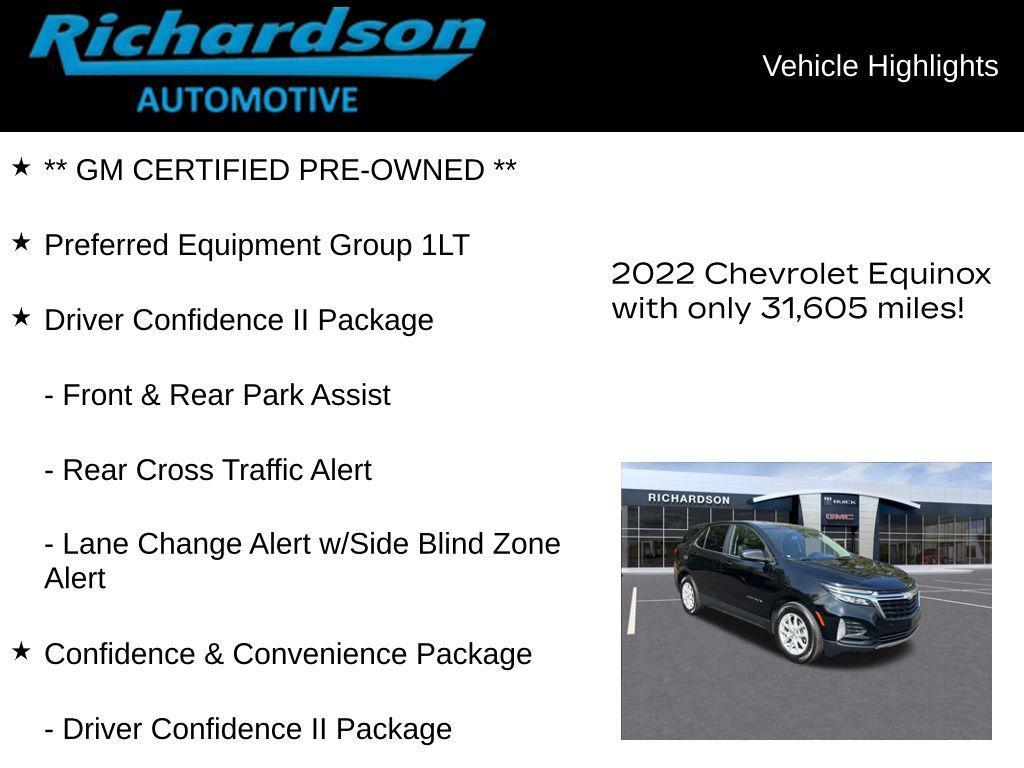 used 2022 Chevrolet Equinox car, priced at $20,663
