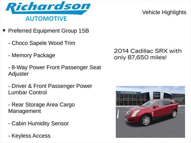 used 2014 Cadillac SRX car, priced at $11,957