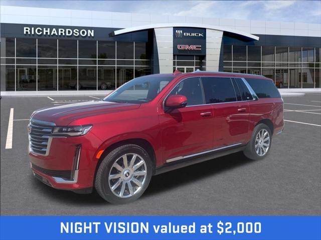 used 2021 Cadillac Escalade ESV car, priced at $72,575