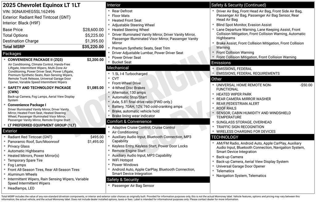 used 2025 Chevrolet Equinox car, priced at $29,974