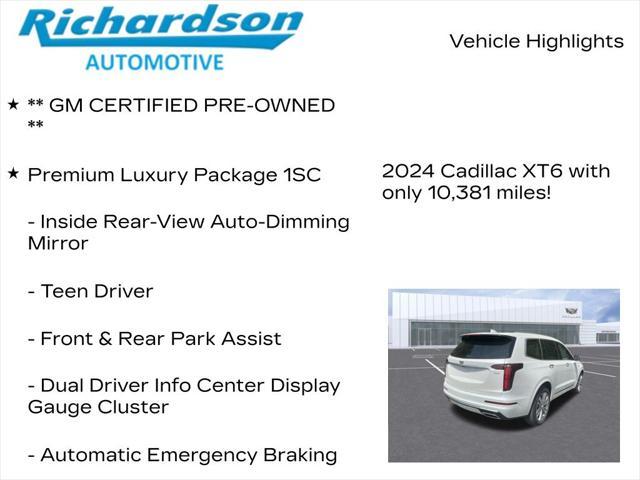 used 2024 Cadillac XT6 car, priced at $43,998