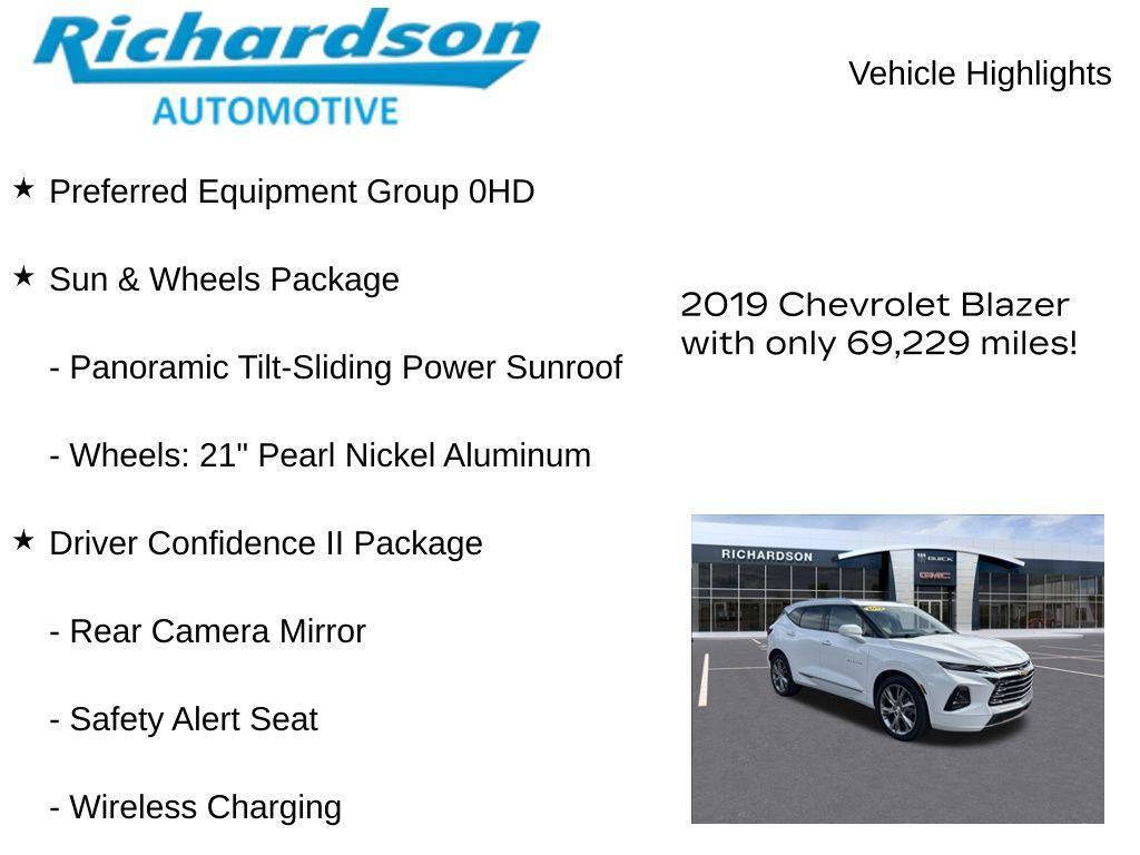 used 2019 Chevrolet Blazer car, priced at $23,983