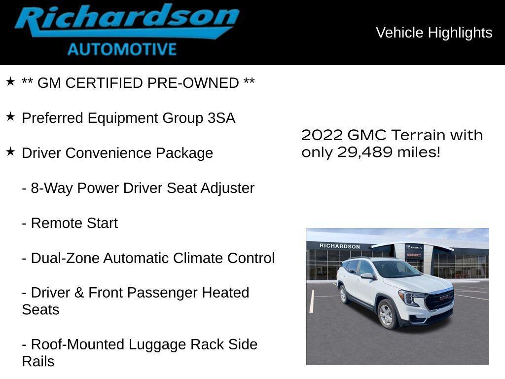 used 2022 GMC Terrain car, priced at $22,868