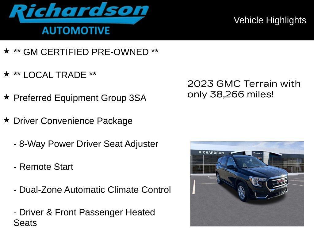 used 2023 GMC Terrain car, priced at $23,139