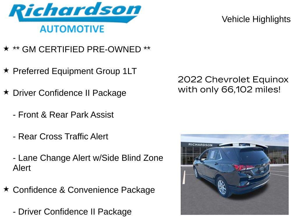 used 2022 Chevrolet Equinox car, priced at $19,963