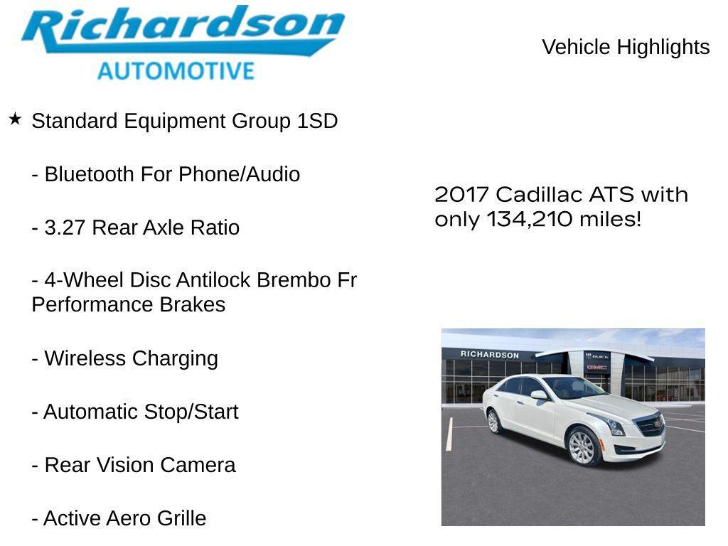 used 2017 Cadillac ATS car, priced at $10,342