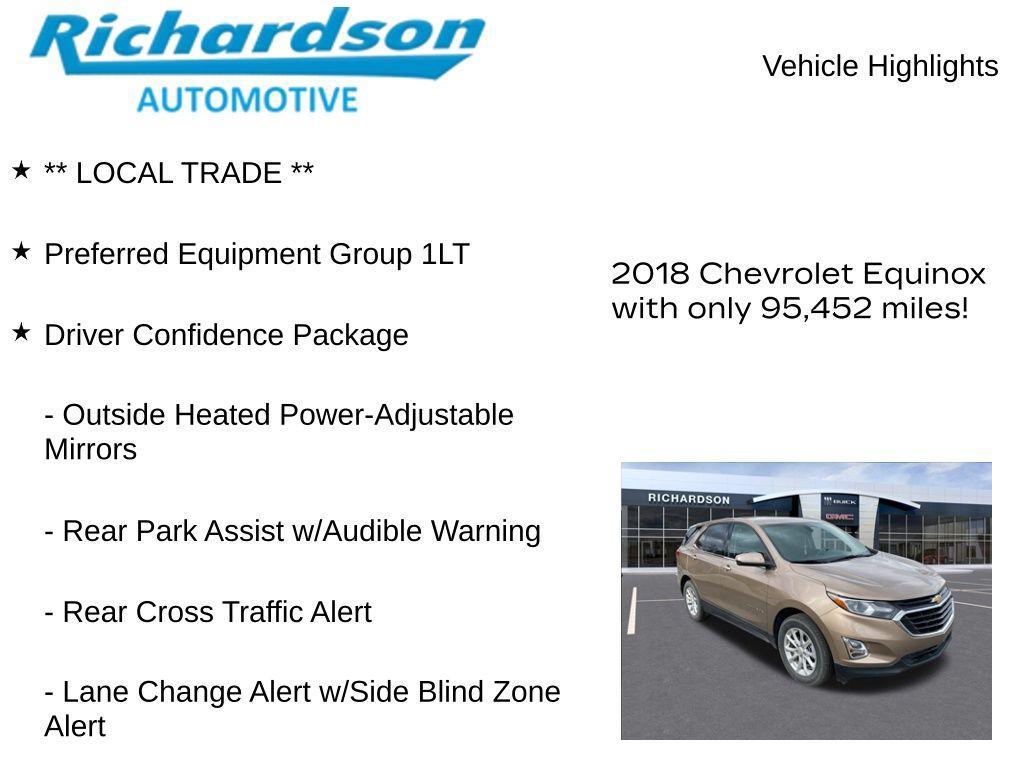 used 2018 Chevrolet Equinox car, priced at $12,293