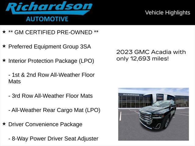 used 2023 GMC Acadia car, priced at $32,164