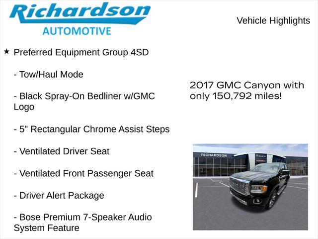 used 2017 GMC Canyon car, priced at $18,986