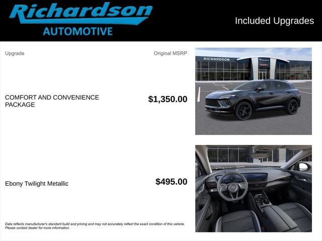 new 2025 Buick Envision car, priced at $39,044