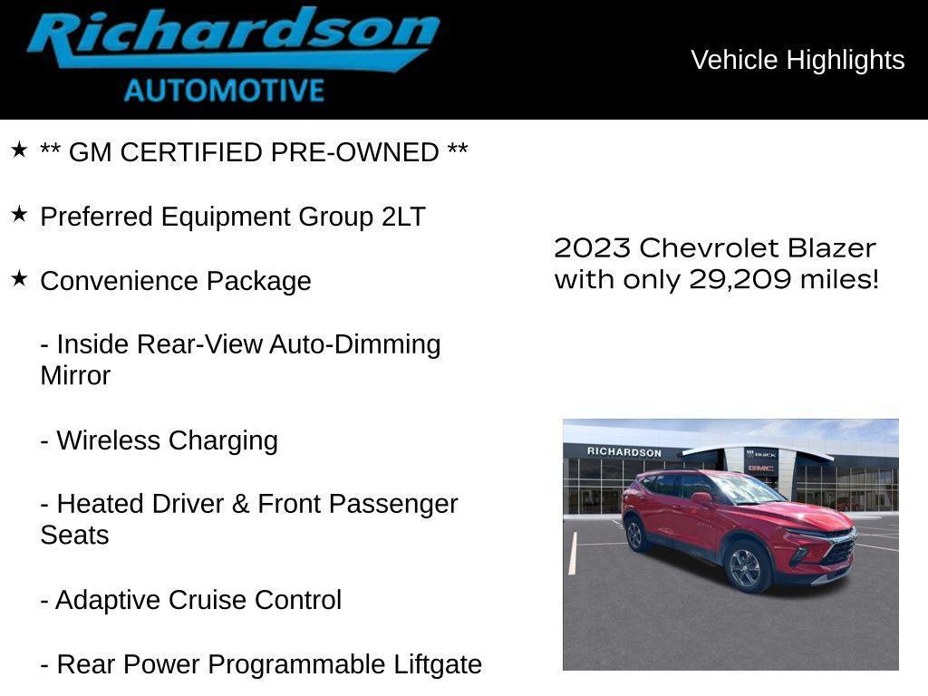 used 2023 Chevrolet Blazer car, priced at $25,964