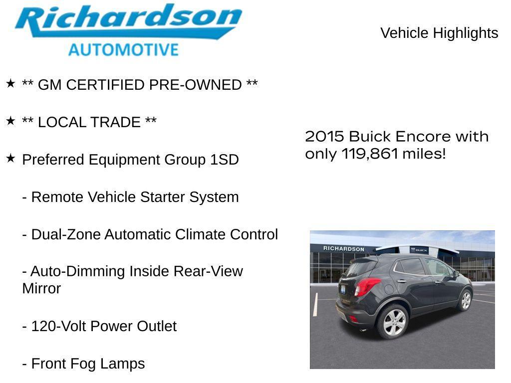 used 2015 Buick Encore car, priced at $7,939