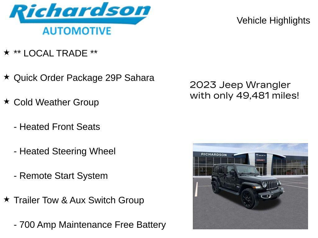 used 2023 Jeep Wrangler 4xe car, priced at $29,258