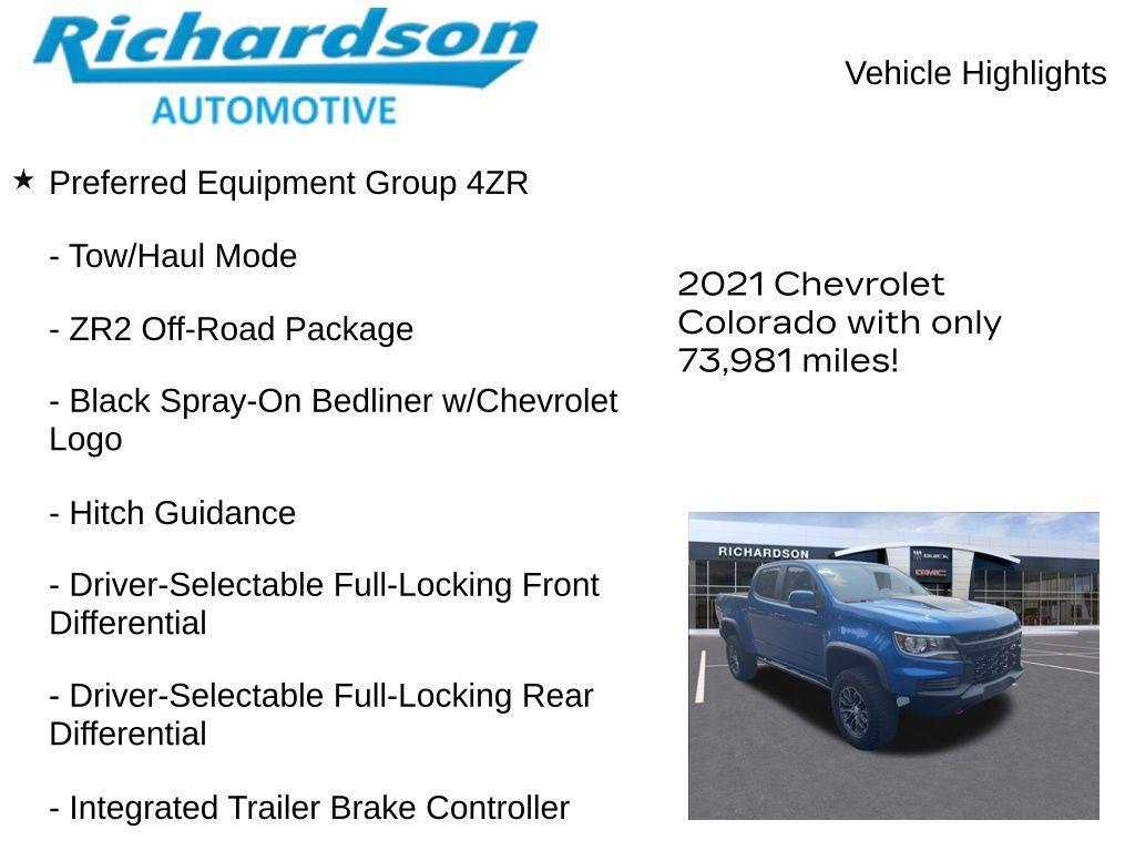 used 2021 Chevrolet Colorado car, priced at $32,776