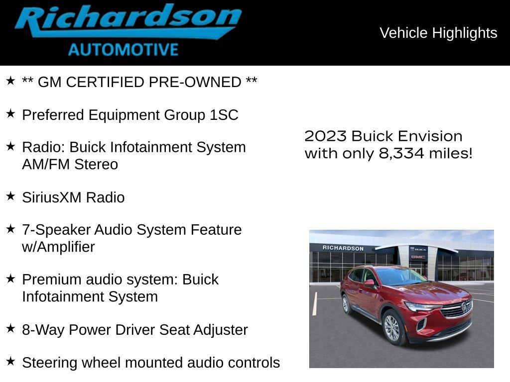 used 2023 Buick Envision car, priced at $30,143