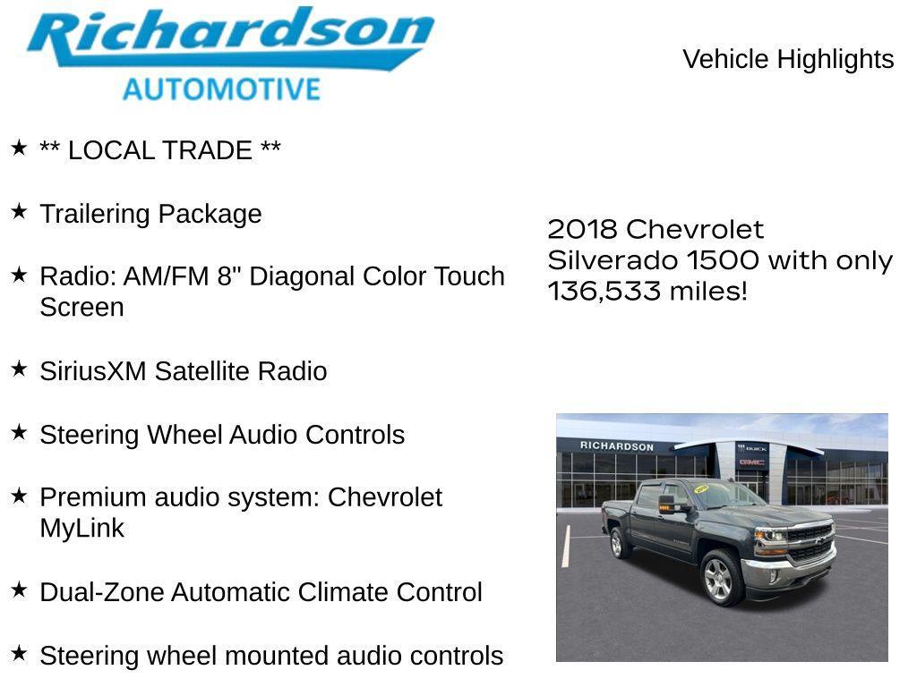 used 2018 Chevrolet Silverado 1500 car, priced at $20,200