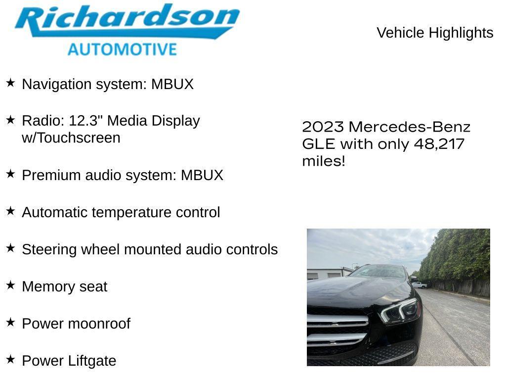used 2023 Mercedes-Benz GLE 350 car, priced at $42,368