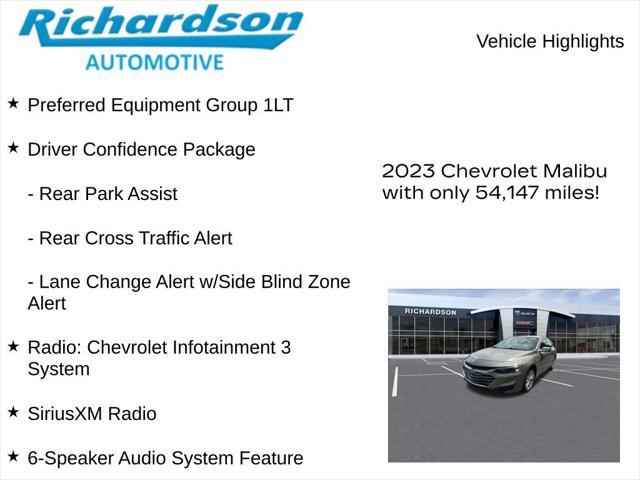 used 2023 Chevrolet Malibu car, priced at $18,154
