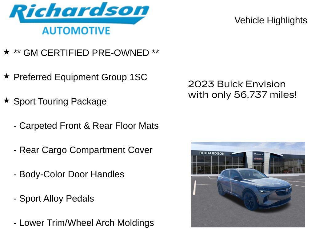 used 2023 Buick Envision car, priced at $24,976