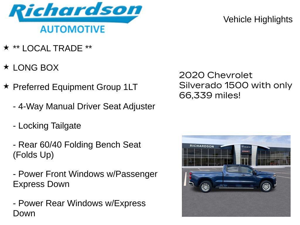 used 2020 Chevrolet Silverado 1500 car, priced at $29,731