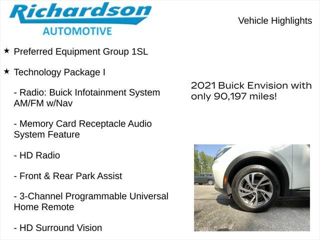 used 2021 Buick Envision car, priced at $18,639