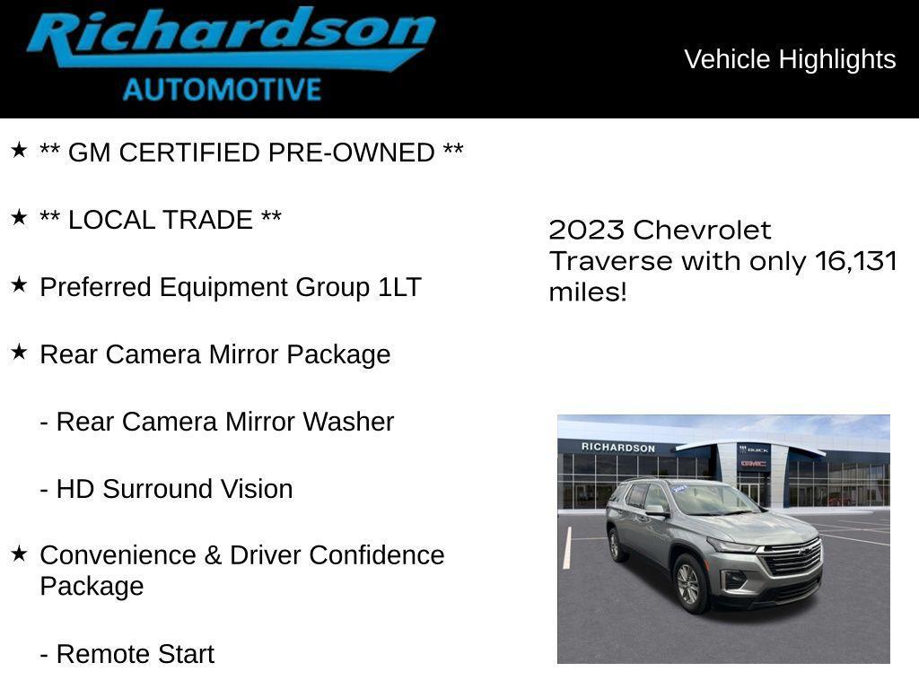used 2023 Chevrolet Traverse car, priced at $31,936