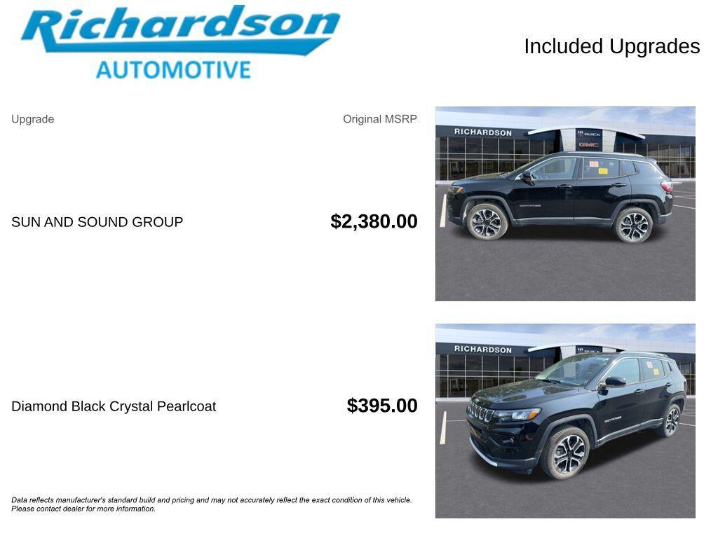 used 2022 Jeep Compass car, priced at $23,305