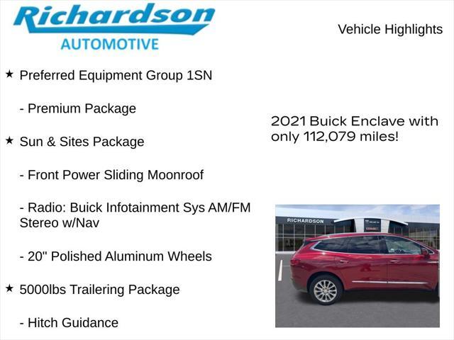 used 2021 Buick Enclave car, priced at $23,986