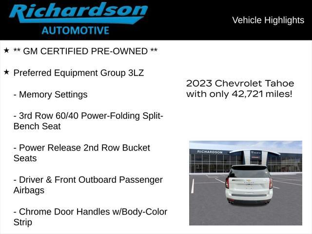 used 2023 Chevrolet Tahoe car, priced at $62,474