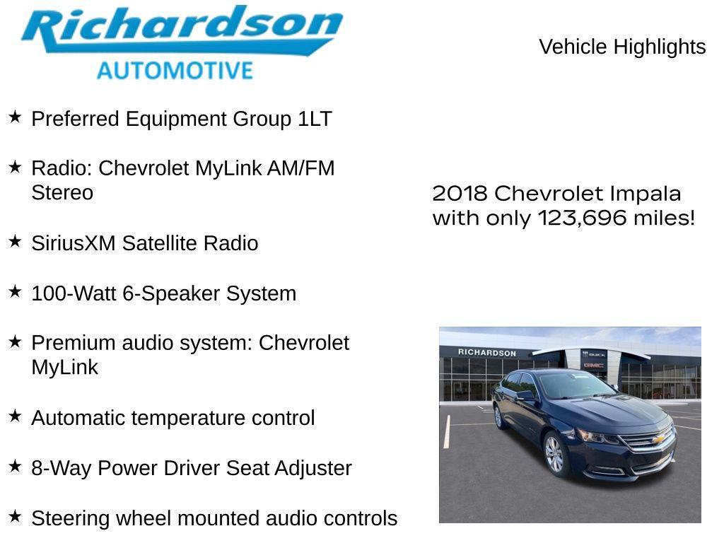 used 2018 Chevrolet Impala car, priced at $12,987