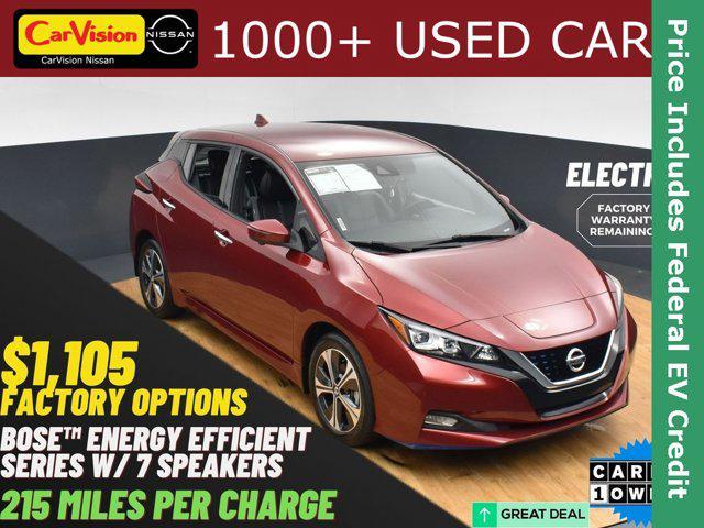 used 2021 Nissan Leaf car, priced at $16,499