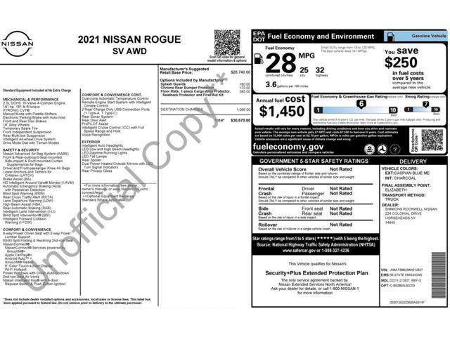 used 2021 Nissan Rogue car, priced at $21,499