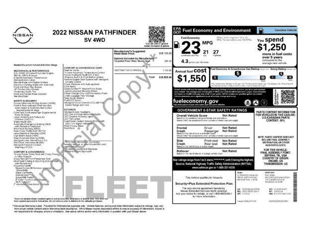 used 2022 Nissan Pathfinder car, priced at $24,499