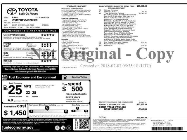 used 2018 Toyota RAV4 car, priced at $19,499