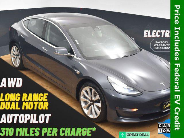 used 2018 Tesla Model 3 car, priced at $17,999