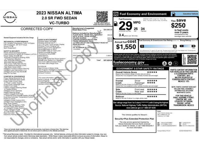 used 2023 Nissan Altima car, priced at $22,999