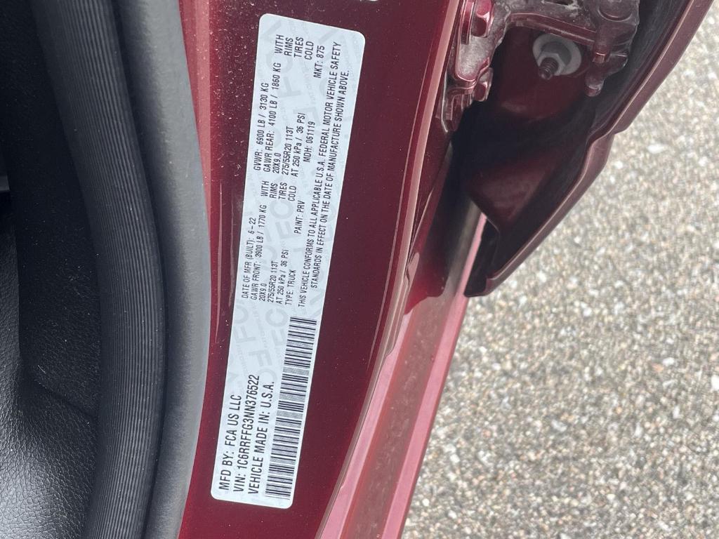 used 2022 Ram 1500 car, priced at $36,318