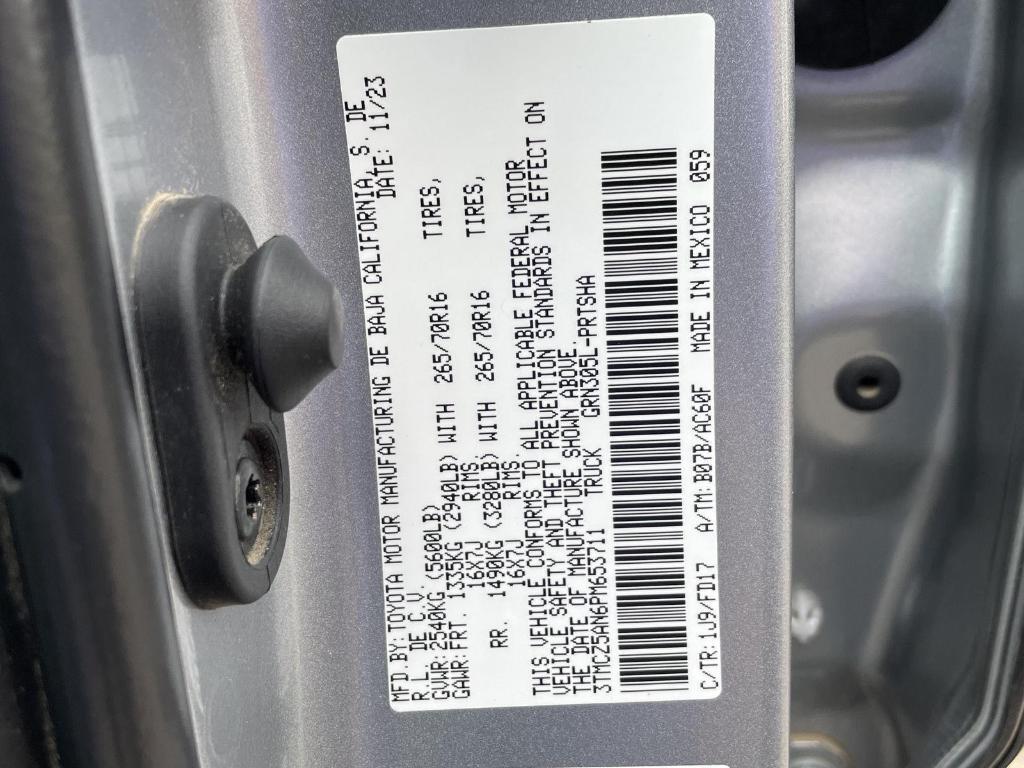 used 2023 Toyota Tacoma car, priced at $40,500