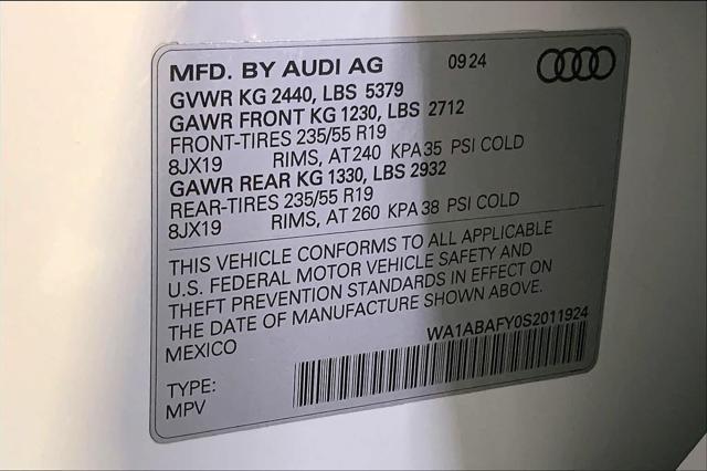 new 2025 Audi Q5 car, priced at $50,730