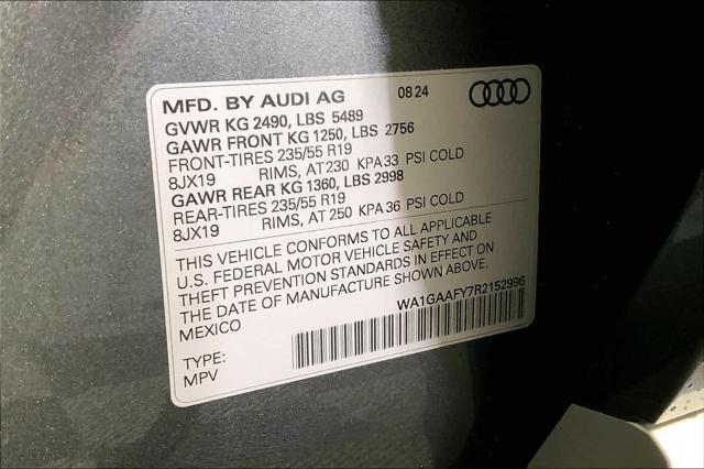 new 2024 Audi Q5 car, priced at $54,090