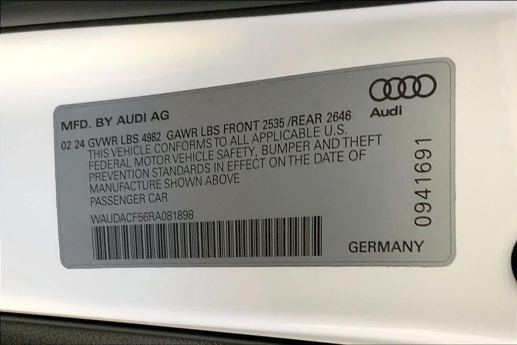 new 2024 Audi A5 Sportback car, priced at $51,810