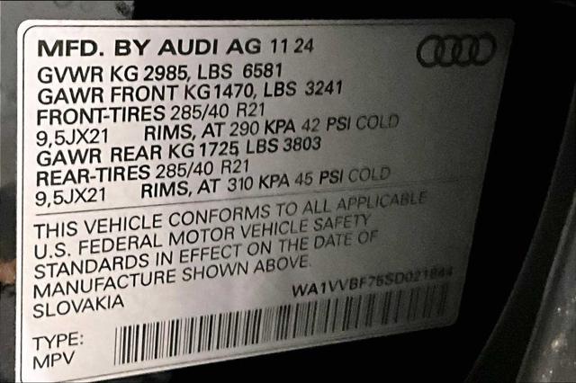 new 2025 Audi Q7 car, priced at $85,500