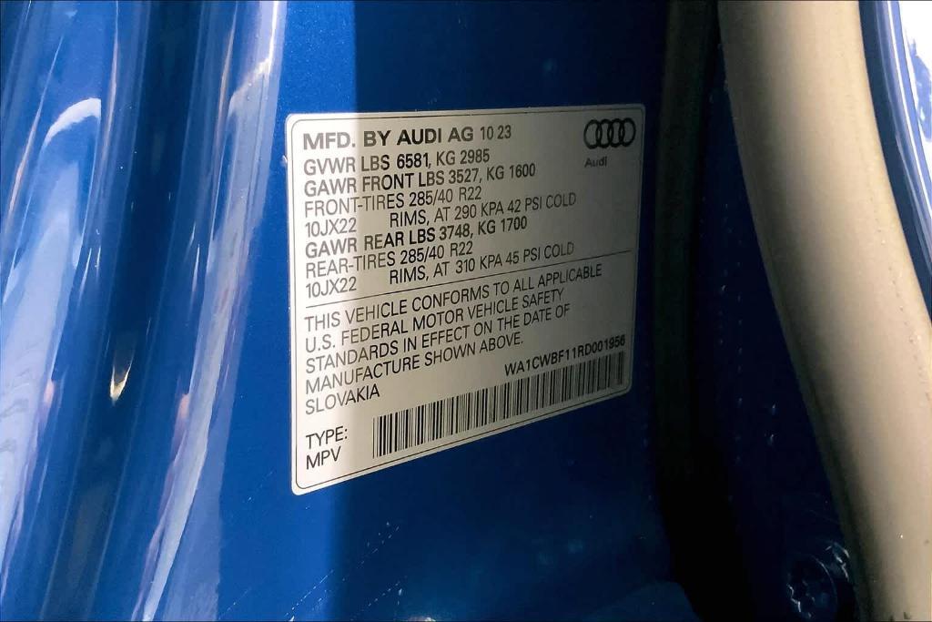 new 2024 Audi SQ8 car, priced at $115,720
