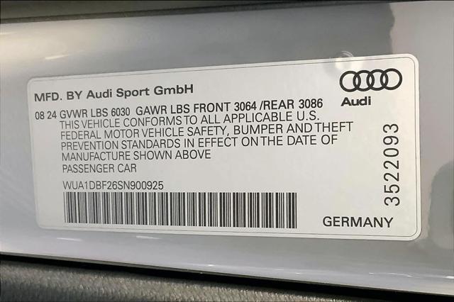 new 2025 Audi RS 6 Avant car, priced at $145,670