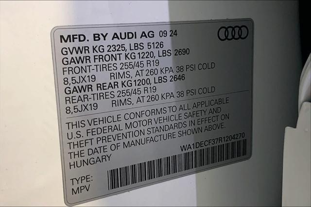 new 2024 Audi Q3 car, priced at $45,990