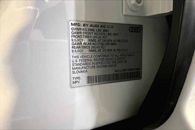 new 2025 Audi Q7 car, priced at $76,985